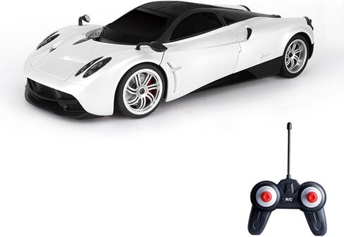 Vinie Remote Control Car for Boys, RC Cars Pagani Huayra, 1:24 Scale Officially Licensed Kids Toys, Drift Car with Cool Led Lights, 4 5 6 7 8 9 10 11 12 Year Old Boy Birthday Gift (White) in Saudi Arabia