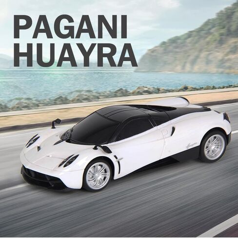 Vinie Remote Control Car for Boys, RC Cars Pagani Huayra, 1:24 Scale Officially Licensed Kids Toys, Drift Car with Cool Led Lights, 4 5 6 7 8 9 10 11 12 Year Old Boy Birthday Gift (White) in Saudi Arabia