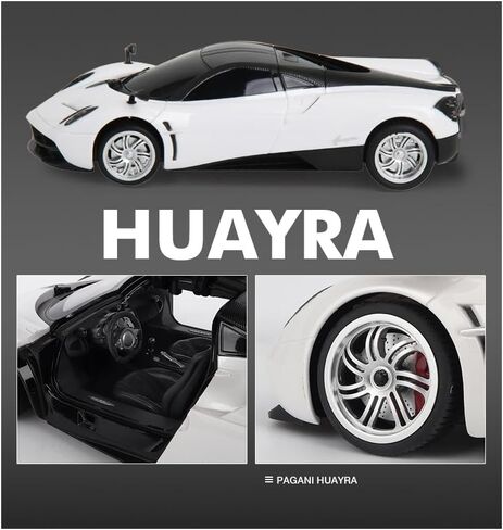 Vinie Remote Control Car for Boys, RC Cars Pagani Huayra, 1:24 Scale Officially Licensed Kids Toys, Drift Car with Cool Led Lights, 4 5 6 7 8 9 10 11 12 Year Old Boy Birthday Gift (White) in Saudi Arabia