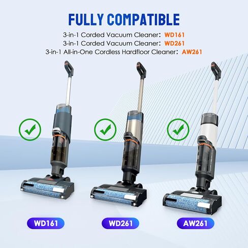 طقم فلاتر إسفنجية بديلة مكون من 9 قطع متوافقة مع مكنسة Shark WD101، AW302، WD201 Hydrovac XL 3 في 1 الكهربائية، ملحقات مكنسة كهربائية Pro XL اللاسلكية in Kuwait