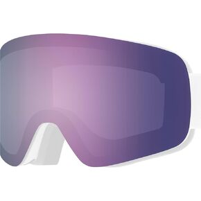 Retrospec Flume Ski & Snowboard Goggle Lenses for Men and Women, Cylindrical - Low-Profile OTG (Over The Glasses) Design and 100% UV Protection for Skiing and Snowboarding