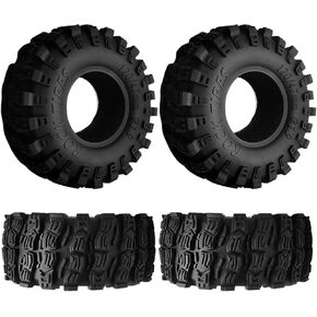 إطارات زاحفة RC مقاس 1.9 بوصة 115 مم مع إدراج من الفوم تناسب Traxxas TRX4 محوري SCX10 SCX10 II RC4WD D90 D110 TF2 Tamiya CC01 Gen8 1.9 بوصة إطارات عجلات Beadlock