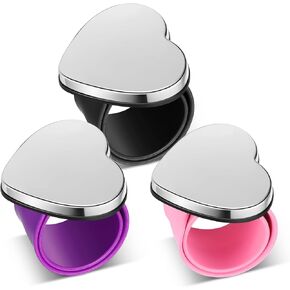 Jexine 3 Pcs Magnetic Wristband for Hair Stylists, Sewing, and Quilting - Pincushion with Hair Clips Collector and Bobby Pin Magnet Holder (Heart)