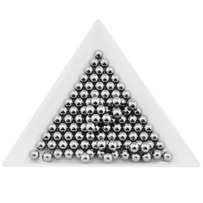100pcs Paint Mixing Balls 4mm 304 Stainless Steel Mixing Agitator Balls for Mixing Model Paints