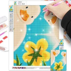5D Animal Diamond Painting Kits for Adults, Capybara Diamond Art for Home Wall Decor, DIY Crystal Picture 30x40cm, Birthday Gifts for Animal Lover Diamond Painting Beginners (Style-6)