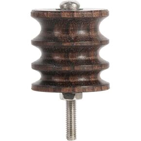 Wooden Fittings, Professional Leather Burnisher 3-Slot Grinding Tip, Polished Slicker Electrical Leather Grinding Machine Flat Head Accessories