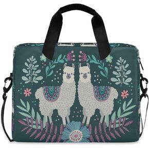 ALAZA Pink Floral Cherry Blossom Laptop Case Bag Sleeve Portable Crossbody Messenger Briefcase w/Strap Handle, 13 14 15.6 inch