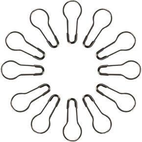Hanycon 1000pcs Black Metal Gourd Pin/Calabash Pin/Safety Pins/Bulb Pin/Bead Needle Pins/Clothing Tag Pins DIY Home Accessories
