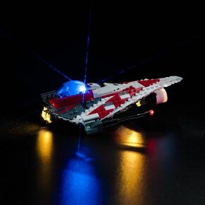 LED Light Kit Compatible with L-E-G-O Jedi Bob's Starfighter 75388 (Lights Only, No Models), Creative Decor Light Compatible with L-E-G-O 75388 Jedi Bob's Starfighter