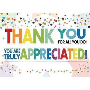 SJOLOON Thank You for All You Do Backdrop Employee Appreciated Day Backdrop Thank You Teacher and Nurse Party Decoration Party Supplies 12693(7x5FT)