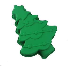 Big Green Christmas Tree Silicone Cake Molds Cake Pan Soap Muffin Baking Clay Soap molds Cake Moulds for Christmas Holiday