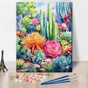 Dragonfly Paint by Numbers Kits Adults Pating Numbers Art DIY Wild Flower Weeds Paint by Numbers Artwork Beautiful Pattern on Canvas Paintwork 16x20 in Bedroom Painting Wall Art Decor