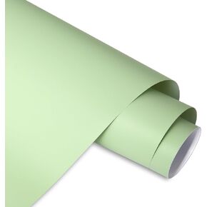 AHIJOY Khaki Green Vinyl Permanent Adhesive 12" x10ft Matte Vinyl for Stickers Decals Cups DIY Projects All Craft Cutter,Matte Texture