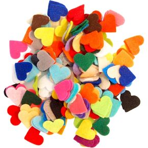 Playfully Ever After 1 inch Felt Hearts 200pc - Mixed Color Pack