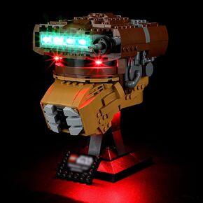 مجموعة إضاءة LED ManKiaPro من أجل Lego 75351 Star Wars Princess Leia (Boushh) نموذج مكعبات بناء الخوذة (أضواء فقط، لا توجد مجموعة Lego)