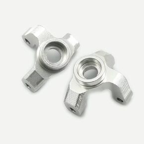 Aluminum Front Knuckle Arm Axle Carrier Hub Silver for Losi 1/18 Mini-T 2.0 Mini-B LOS214006