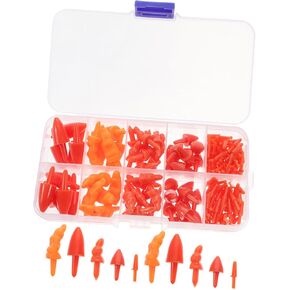 160 Pieces Snowman Nose Set - DIY Carrot Nose for Snowman - Dolls & Christmas Decoration - Party Accessories for Children Craft Projects Winter Outdoor Toy Orange