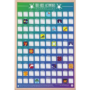 Gift Republic 100 Kids Activities Bucket List Poster