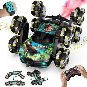 8WD Gesture Sensing RC Stunt Car, Hand Controlled RC Car Climbing Drift Dinosaur Remote Control Car, Kids Cool Toys for Ages 6 7 8-13 Boys, Christmas Birthday Gifts Ideas for 9 10 11 12 Year Old Boys