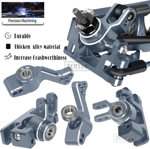 Upgrades Part for 1/10 Slash/Stampede/Rustler/Hoss 4x4 VXL,Alloy RC Shock Absorber,Suspension Arm,Caster Block,Steering Blocks,Rear Stub Axle Carriers,4pcs Wheel Hex,Titanium in Saudi Arabia