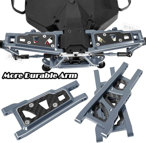 Upgrades Part for 1/10 Slash/Stampede/Rustler/Hoss 4x4 VXL,Alloy RC Shock Absorber,Suspension Arm,Caster Block,Steering Blocks,Rear Stub Axle Carriers,4pcs Wheel Hex,Titanium in Saudi Arabia