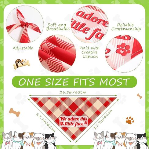 50 جهاز كمبيوتر شخصى منقوشة الكلب عصابات السائبة لطيف الكلب وشاح المرايل جرو الحيوانات الأليفة عصابات مع تسميات توضيحية قابل للتعديل الكلب القط الزي قابل للغسل مثلث وشاح منديل للكلاب الصغيرة إلى المتوسطة فتاة الصبي (لطيف) in Kuwait