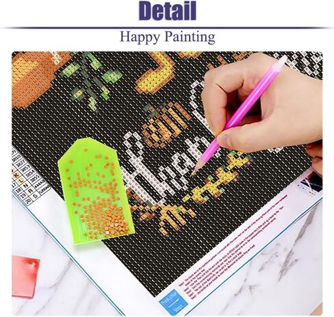Thanksgiving Diamond Art Kits for Adults Thanksgiving Diamond Painting Kits for Adults DIY 5D Turkey Full Drill Kits with Fall Gem Art Painting Accessories for Home Wall Decor Gifts.12x16 inch in Saudi Arabia