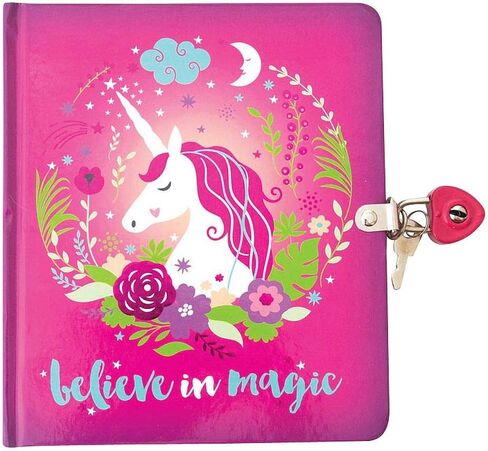 Playhouse All About Me Shiny Foil Cover Lock & Key Lined Page Diary for Girls in Kuwait