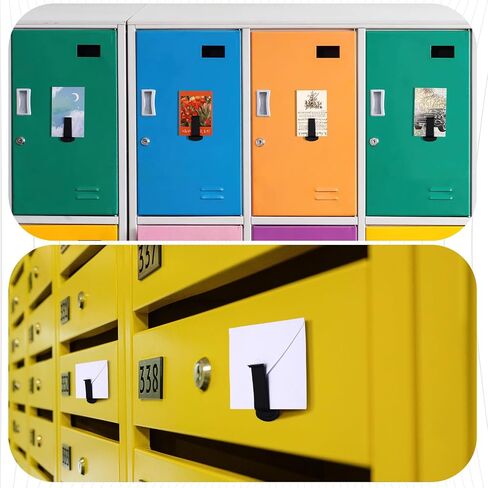 6 Pcs Magnetic Envelope and Note Holder for Refrigerator, Magnetic File Holder Plastic Magnetic Paper Holder Organizer for Mail Letter Notebook Planners in Saudi Arabia