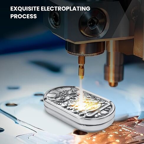 Metal Fidget Slider, Magnetic Slider Fidget Toy, Owl EDC Fidget Haptic Coin Toy for Adults, Cool Metal Fidget Toy for Anxiety and Stress Relief, Great Gift Choice for Father or Friends & Man in Saudi Arabia