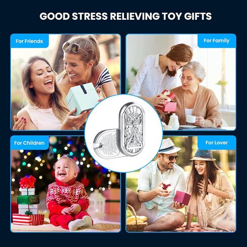 Metal Fidget Slider, Magnetic Slider Fidget Toy, Owl EDC Fidget Haptic Coin Toy for Adults, Cool Metal Fidget Toy for Anxiety and Stress Relief, Great Gift Choice for Father or Friends & Man in Saudi Arabia