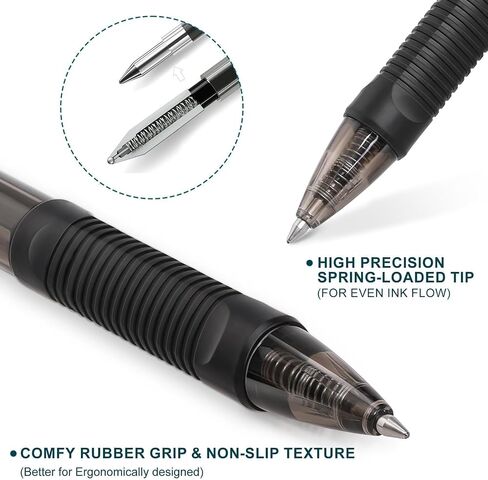 Blue Gel Pens Bulk 30 Pack Blue Pens Fine Point Smooth Writing No Smudge, CLOUD TOUCH Grip 0.7mm Gel Ink, Retractable Rollerball Pens for Server Office School, Lapiceros (BLUE) in Saudi Arabia
