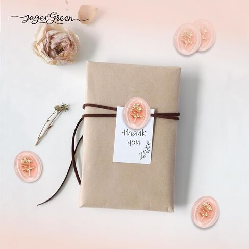 Wax Seal Stickers for Wedding Invitation, 24 Pcs Gold & Coral Pink Self Adhesive Sealing Wax Sticker, Envelope Seal Stickers with Rose Pattern for Gifts Wrapping, Christmas, Party, Decor in Saudi Arabia