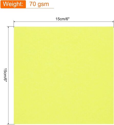 MECCANIXITY 75 Sheets Origami Paper Double Sided 6x6 Inch(15x15cm) Square Sheet for Art Craft Project, Beginners, Gifts Decor, Cream White in Saudi Arabia