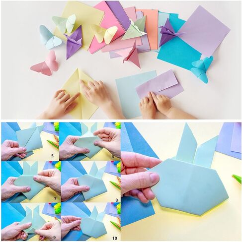 MECCANIXITY 75 Sheets Origami Paper Double Sided 6x6 Inch(15x15cm) Square Sheet for Art Craft Project, Beginners, Gifts Decor, Cream White in Saudi Arabia