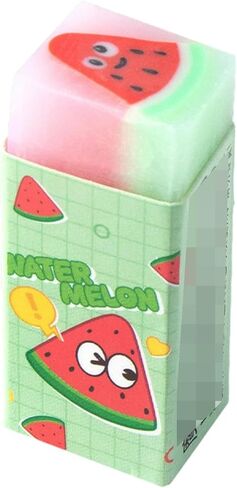 5pcs - Creative Cartoon Cute Sandwich Eraser with Minimal Debris and No Marks-watermelon in Saudi Arabia