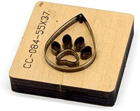 Ledelai Die Cut DIY Bear's Paw Earrings Punch Blade Rule Cutting Mold Wood Die Cutter Leather Paper Crafts Leather Tools in Saudi Arabia