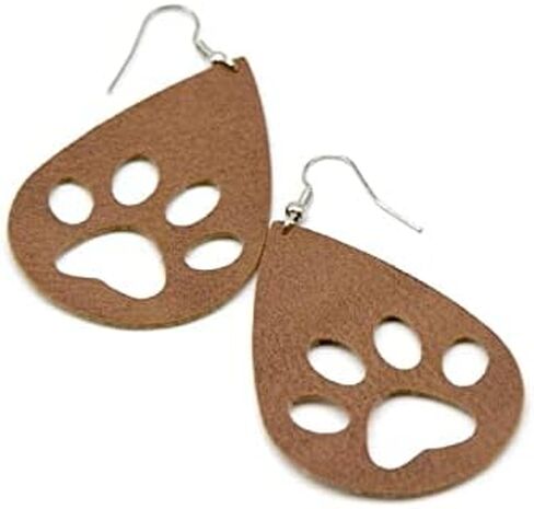 Ledelai Die Cut DIY Bear's Paw Earrings Punch Blade Rule Cutting Mold Wood Die Cutter Leather Paper Crafts Leather Tools in Saudi Arabia