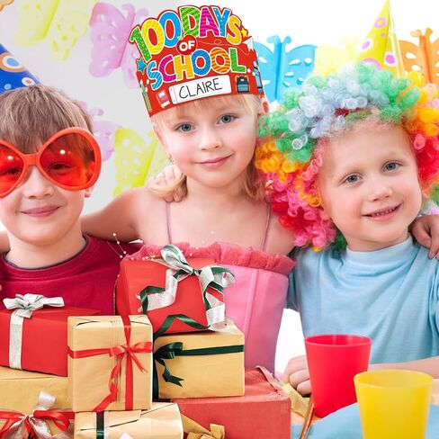 30PCS 100th Day Paper Crowns 100 Days of School Birthday Crowns Hats for Classroom Supplies in Saudi Arabia