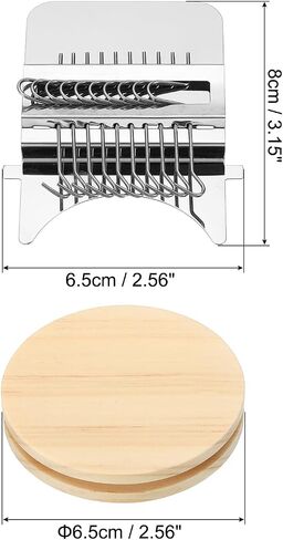 PATIKIL 28 Hooks Mini Weaving Machines Kit, Metal Quickly Small Darning Weave Tool with Accessories for Mending Knitting Stitching Clothes DIY, Style 1 in Saudi Arabia