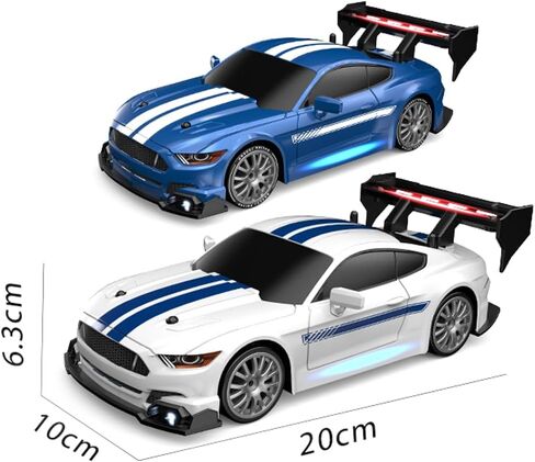 1:24 Scale RC Drift Car, 30KM/H 4WD 2.4GHz Remote Control Cars with LED Light, Racing and 4 Drifting Wheels, 1 Rechargeable Batteries, High Speed RC Racing Cars Perfect Toy Gift for Boys, Girls, Kids in Saudi Arabia