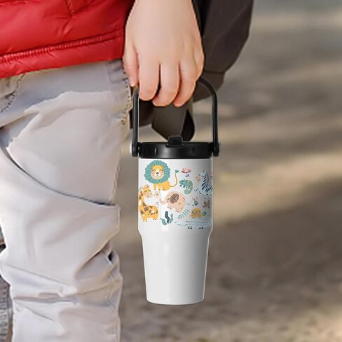 PYD Life Sublimation Tumblers Blanks 20 OZ White Vacuum Insulated with Portable Lid and Sippy Up Straw Travel Coffee Mugs Cups for Tumbler Heat Press 4 Pack in Saudi Arabia