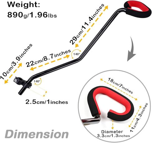 CyclingDeal Bike Bicycle Children Kids Training Handle - Balance Buddy - for 22.2mm to 28.6mm Seatpost in Saudi Arabia