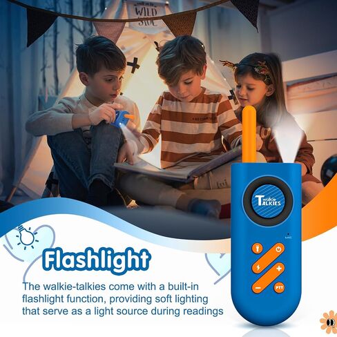 Walkie Talkies for Kids 2 Pack, Long Range Kids Walkie Talkies for Boys with LCD Flashlight, Outdoor Hiking Camping Toys for 3-12 Years Old, Kids Walkie Talkies 2 Pack for Christmas Birthday Gift in Saudi Arabia