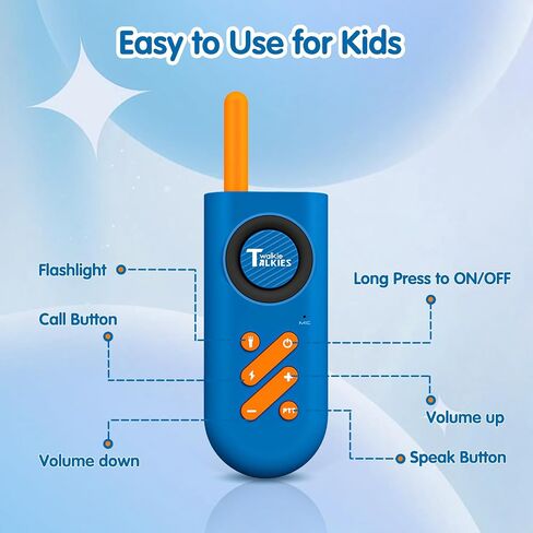 Walkie Talkies for Kids 2 Pack, Long Range Kids Walkie Talkies for Boys with LCD Flashlight, Outdoor Hiking Camping Toys for 3-12 Years Old, Kids Walkie Talkies 2 Pack for Christmas Birthday Gift in Saudi Arabia