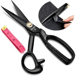 Fabric Scissors Professional, 8" Heavy Duty Sewing Scissors for Fabric Cutting, Tailor Scissors Sharp Sewing Scissors for Cutting Leather, For Home Office Students Artists Dressmakers