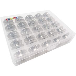 ckpsms Brand - Metal Bobbins #172222 Compatible with Singer Class 66,66-6, 99, 99-13, 185, 185CL,192,201 (25PCS+Box)