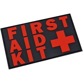 LEGEEON First Aid Kit IFAK PVC Patch (White and Red)