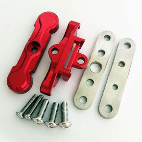 Aluminium Alloy Rear Bulkhead Tie Bar Suspension Arm Mount 8927 for Traxxas 1/10 New MAXX - RED