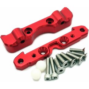 Rear Suspension Hanger Lower Arm Mount for Arrma 1/5 Kraton 8S Outcast 8S ARA330555 ARA330588 ARA330557 Aluminum Red